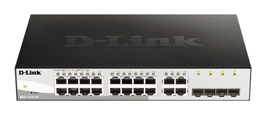 D-Link 20-Port Gigabit Smart Managed Switch, Smart 20 Port Smart Switch, EU