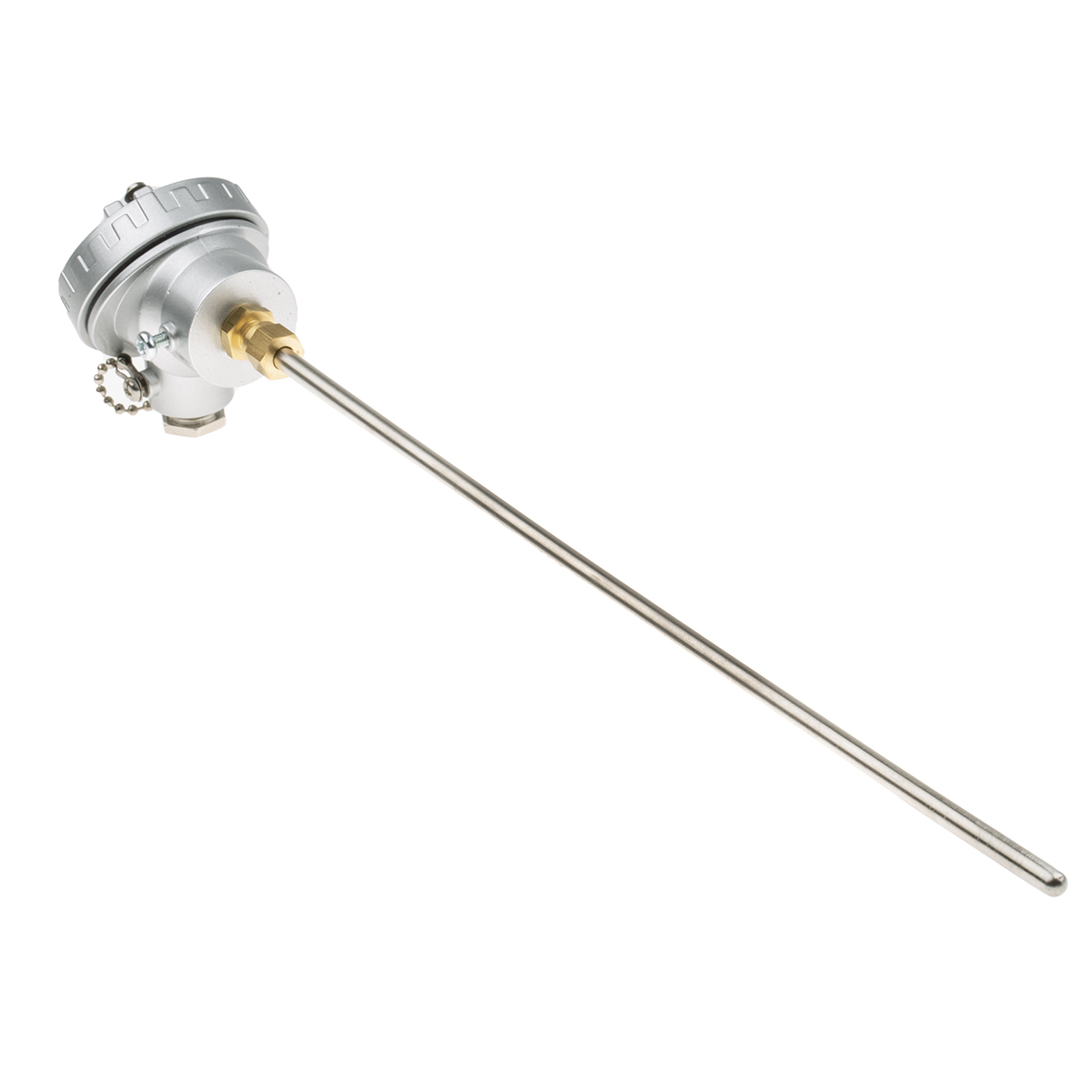 RS PRO Type K Mineral Insulated Thermocouple 300mm Length, 6mm Diameter → +1100°C