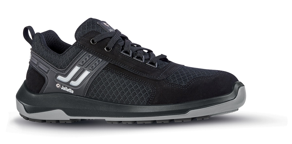 Jallatte JALIDA SAS ESD Unisex Black/Grey Aluminium Toe Capped Safety Trainers, UK 4, EU 37