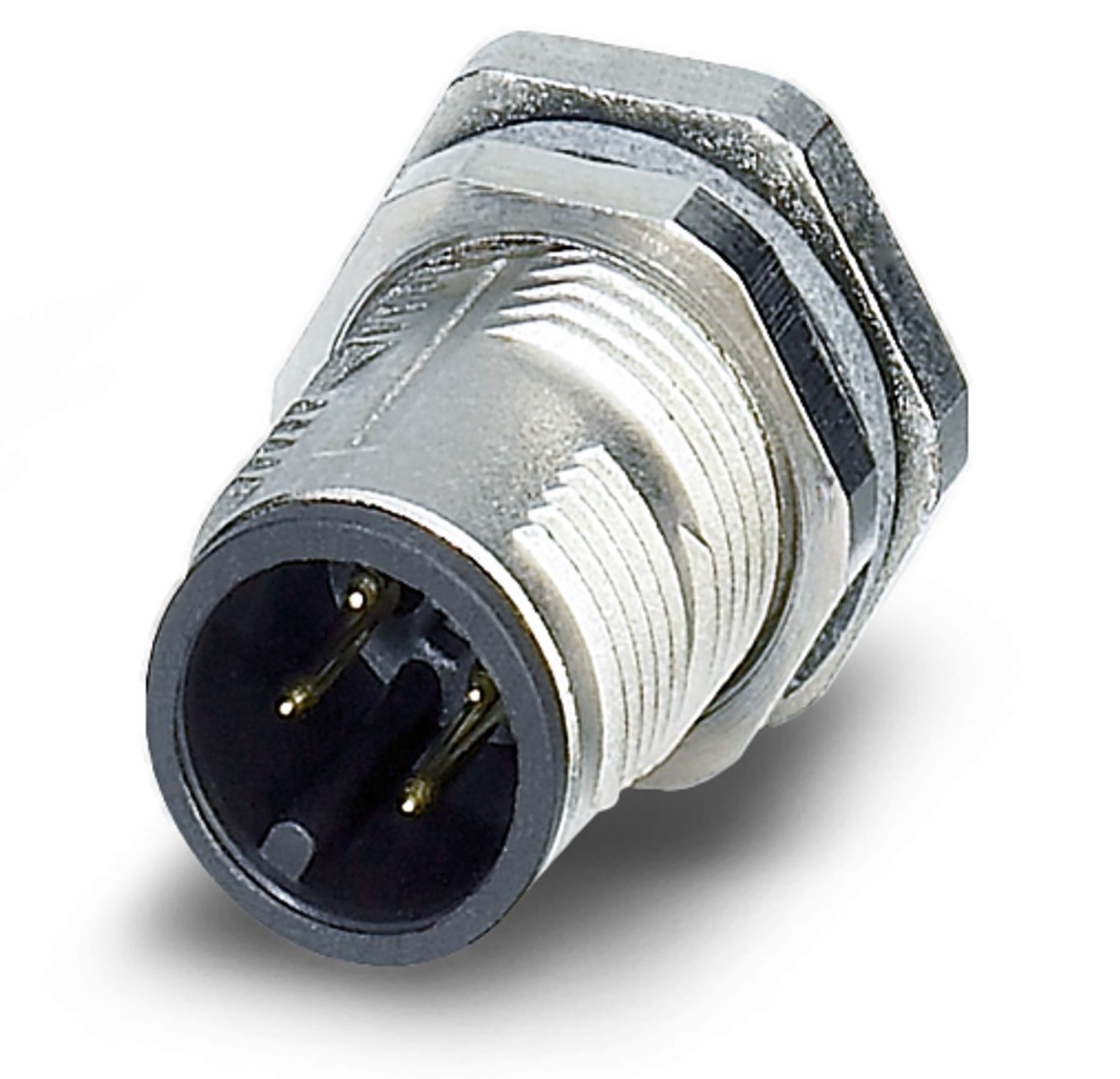 Phoenix Contact Circular Connector, 4 Contacts, Rear, M12 Connector, Plug, Male, IP65, IP67