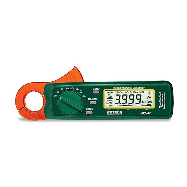 Extech 380947 Clamp Meter Wireless, 400A dc, Max Current 400A ac CAT III 300V