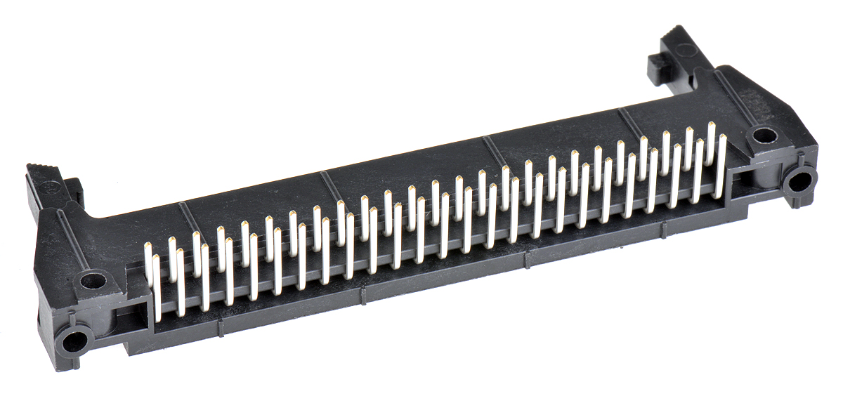 3M 3000 Series Right Angle Through Hole PCB Header, 50 Contact(s), 2.54 mm Pitch, 2 Row, Shrouded
