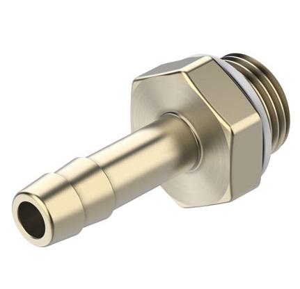 Festo N-P Series Barb Fitting, G 3/8 Male to 9 mm, Threaded-to-Tube Connection Style, 15634