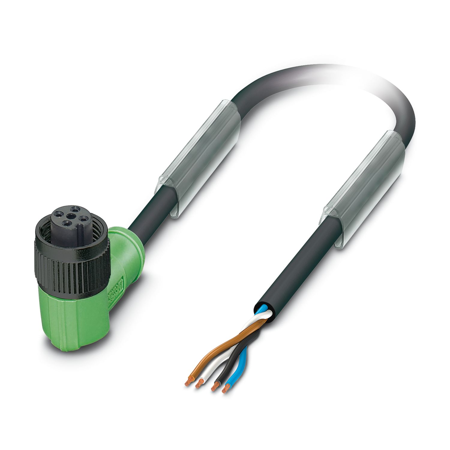 Phoenix Contact Female 4 way M12 to 4 way Unterminated Sensor Actuator Cable, 1.5 m