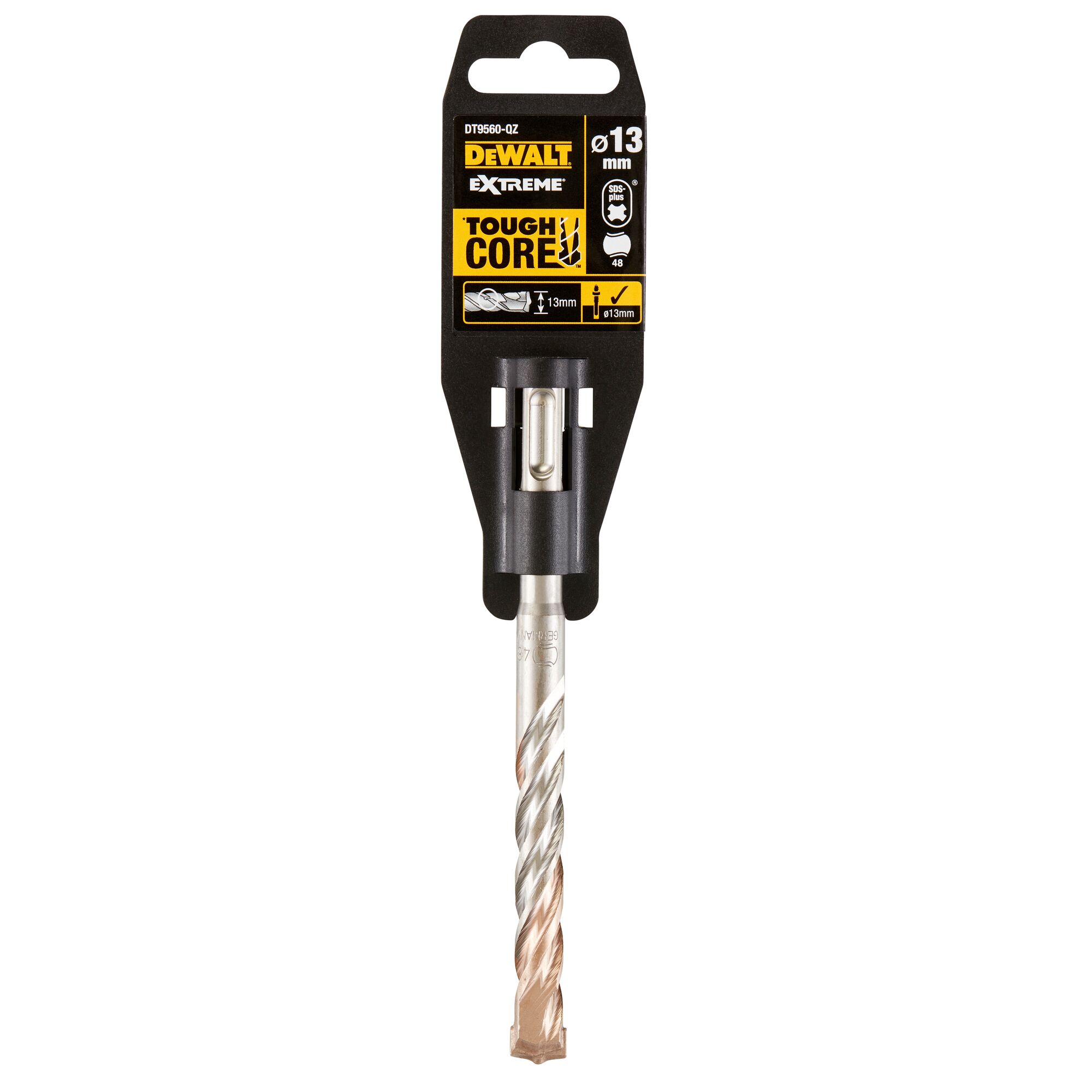 DeWALT DT956 Series SDS Drill Bit for Concrete, 13mm Diameter, 160 mm Overall