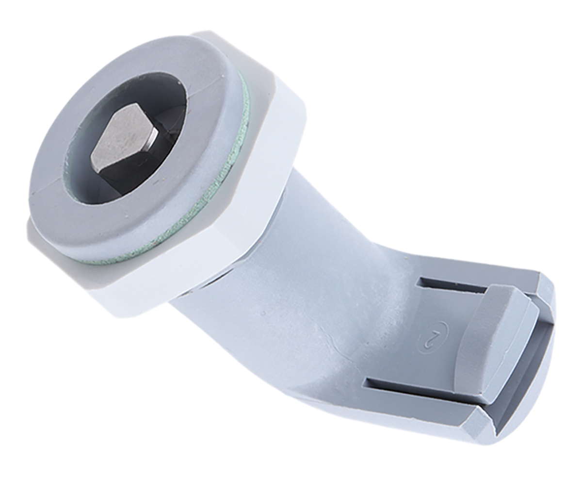 Rose Grey Aluminium Camlock, 8mm Cutout, Key Unlock