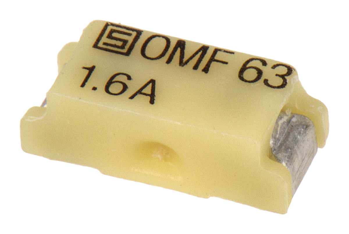 Schurter SMD Non Resettable Fuse 1.6A, 63V ac/dc