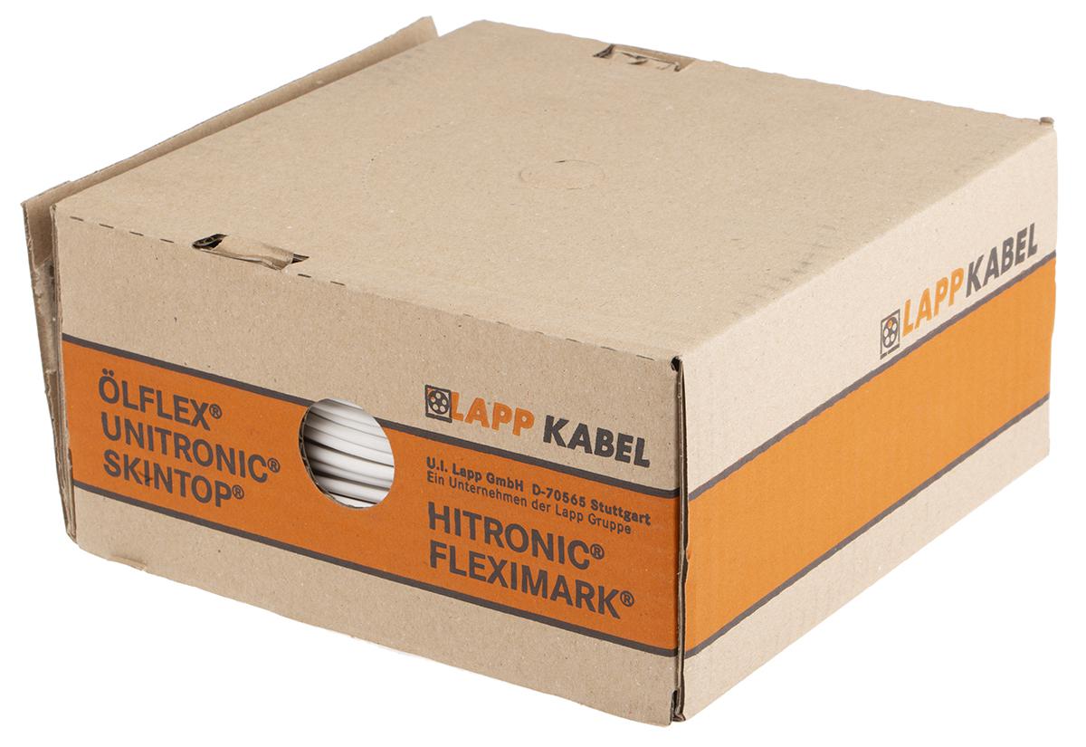 Lapp ÖLFLEX® H07V-K Series White 2.5 mm² Hook Up Wire, 50/30, 100m, PVC Insulation, 4520052