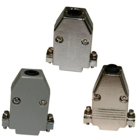 Norcomp 979 Series Zinc Alloy D Sub Backshell, 37 Way, Strain Relief