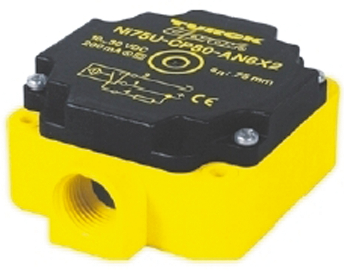 Turck Inductive Block Proximity Sensor, 40 mm Detection, 2-Wire NO/NC, 20 → 250 V ac/dc
