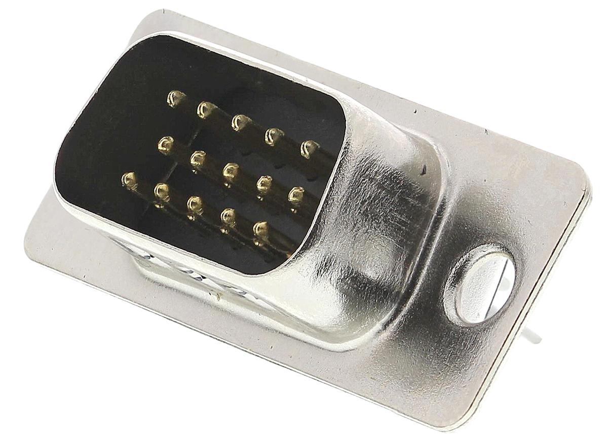 Amphenol Communications Solutions 15 Way Panel Mount D-sub Connector Plug, 2.29mm Pitch