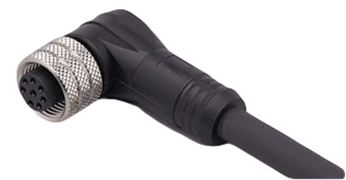 ifm electronic Female 8 way M12 to 8 way Free End Sensor Actuator Cable, 2 m