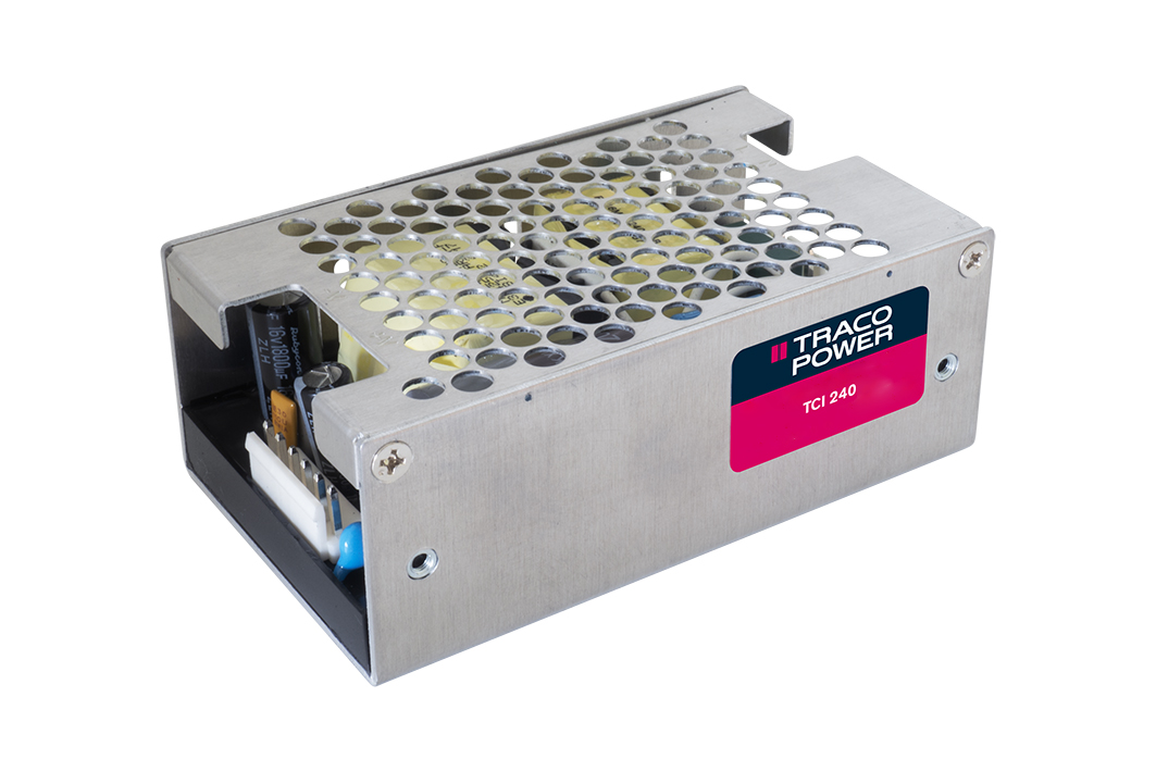 TRACOPOWER AC-DC Power Supply, TCI 240-124-J, 24V dc, 10A, 240W, 1 Output, 90 → 264V ac Input Voltage
