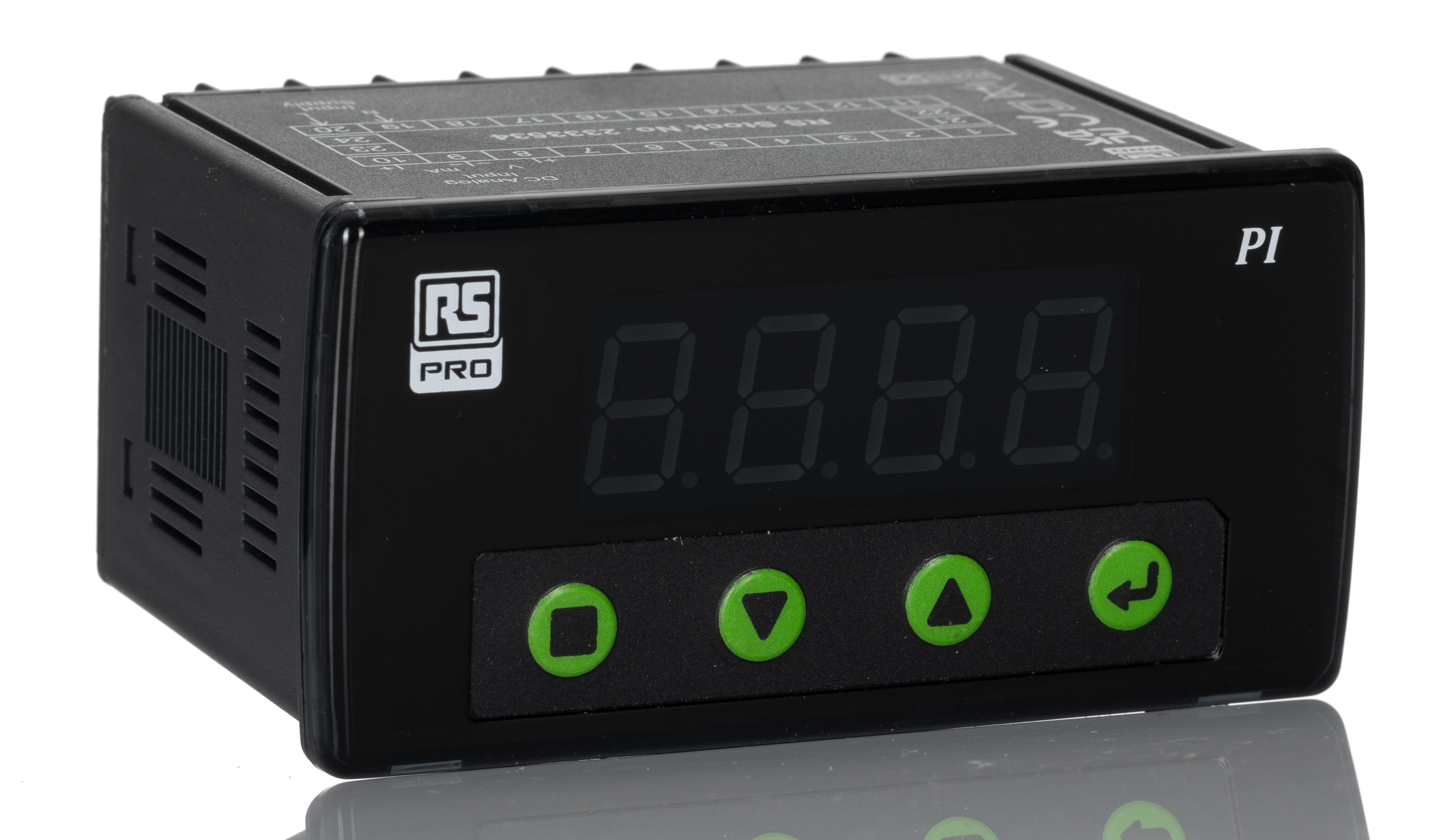 RS PRO 7-Segment Display Process Indicator for Current, Voltage, 92mm x 45mm