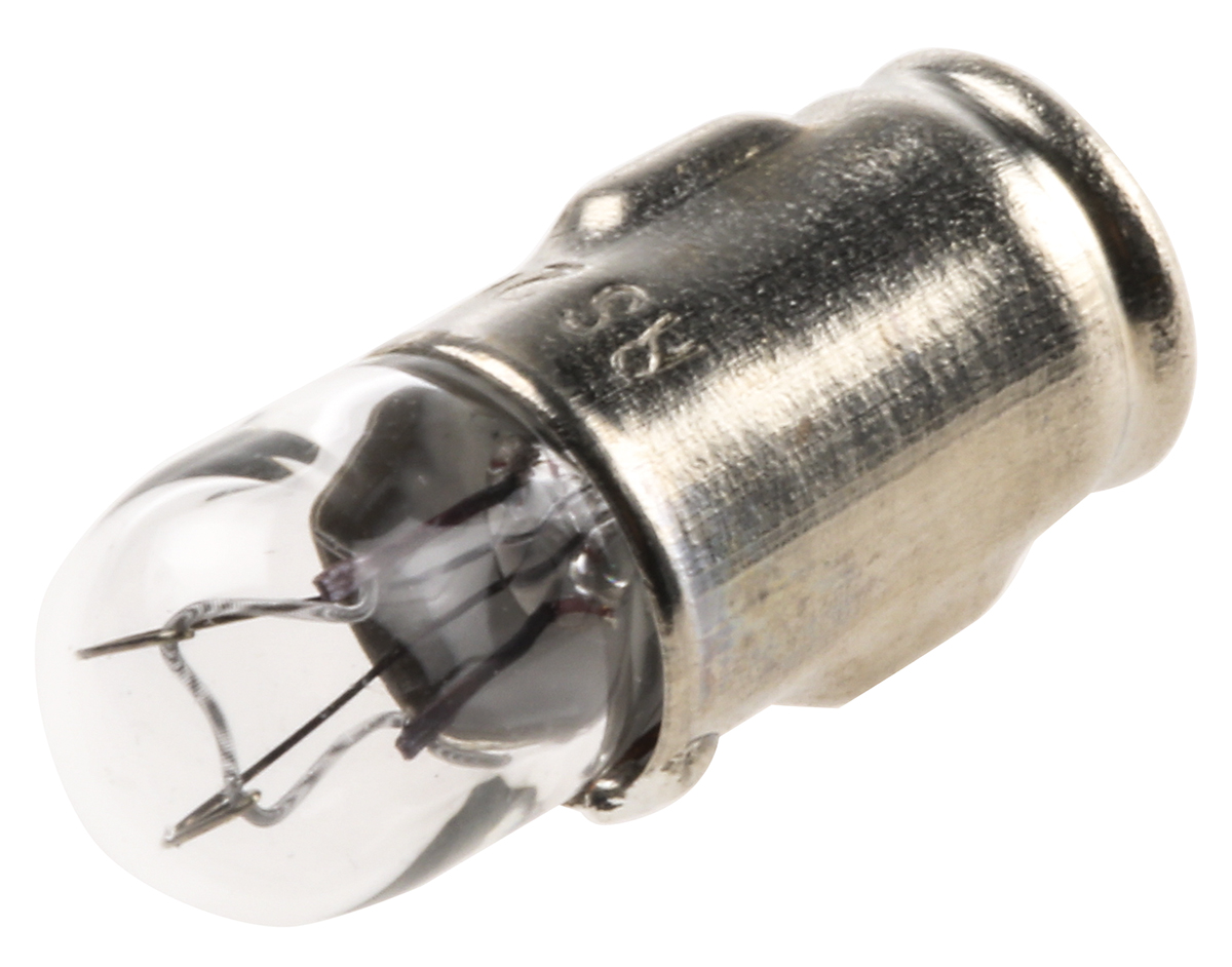 RS PRO BA7s Indicator Light, Clear, 24 V, 125 mA, 5000h