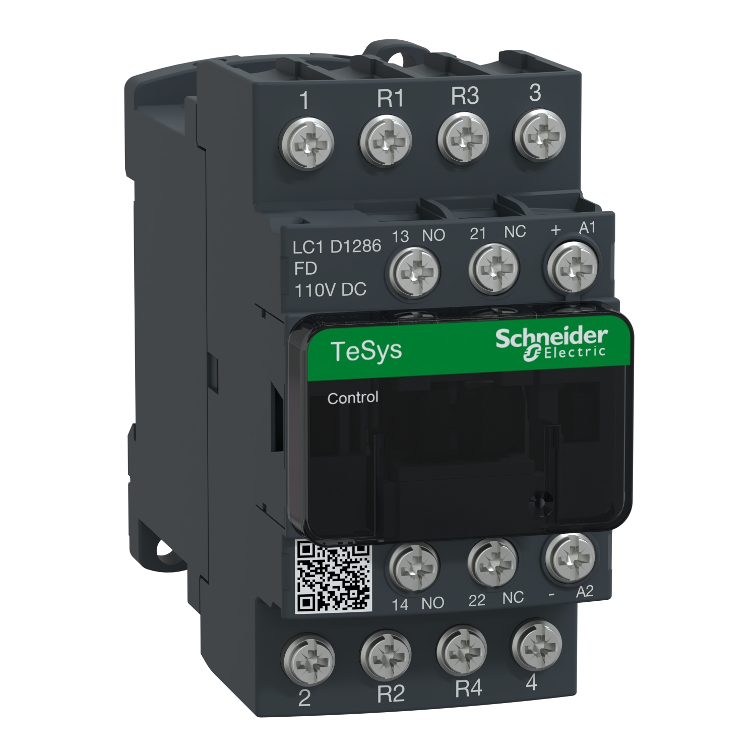Schneider Electric LC1D Contactor, 110 V dc Coil, 4-Pole, 25 A, 1.56 W 110 V, 2 NO/2 NC, 300 V dc, 690V ac
