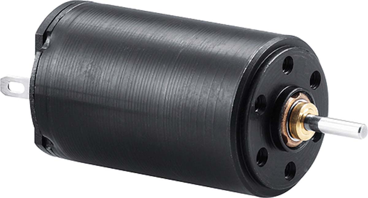 Faulhaber Brushed DC Motor, 1.72 W, 6 V dc, 2.9 mNm, 3860 rpm, 1.5mm Shaft Diameter