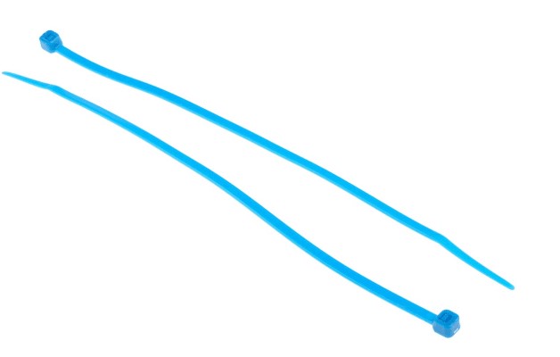 RS PRO Cable Tie, 200mm x 3.6 mm, Blue Nylon, Pk-250