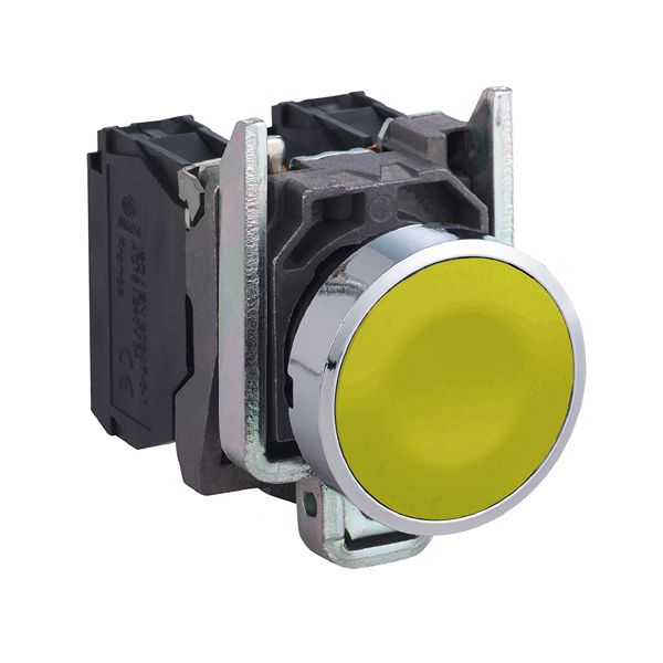 Schneider Electric Harmony Series Yellow Spring Return Push Button Head, 22.5mm Cutout, IP66, IP67, IP69, IP69K