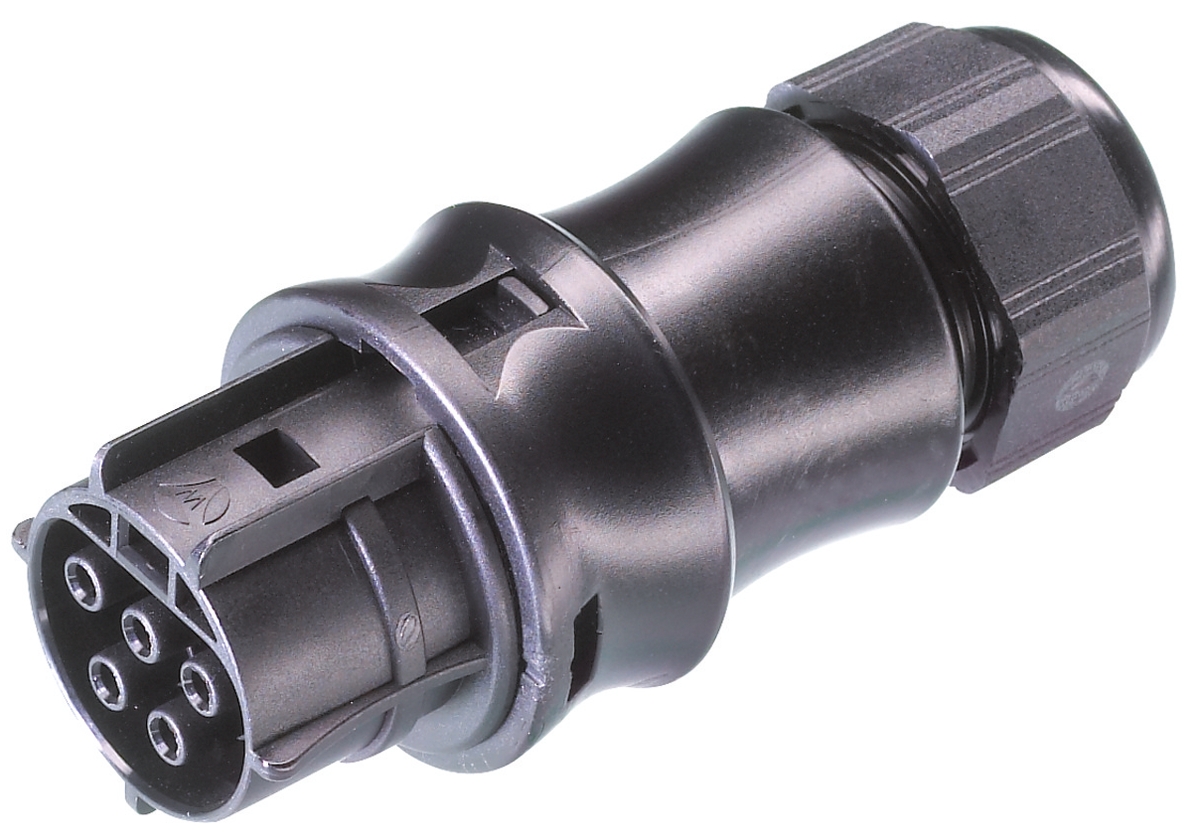 Wieland RST20i5 Series Connector, 5-Pole, Female, 1-Way, Cable Mount, 20A, IP66, IP68, IP69