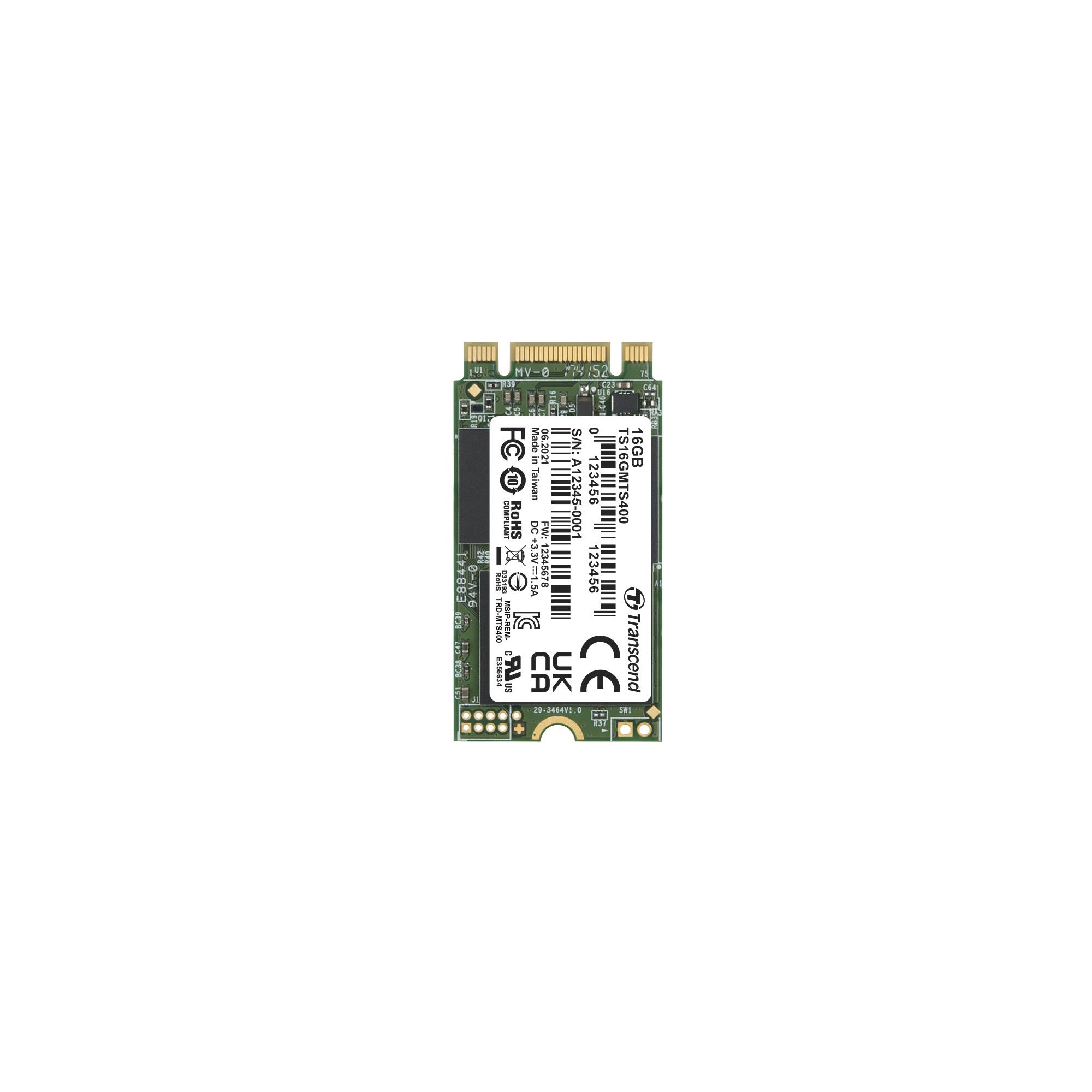 Transcend MTS400 M.2 16 GB Internal SSD Hard Drive