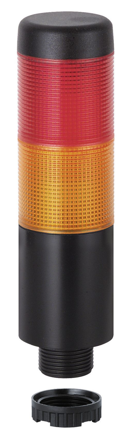 Werma Kompakt 37 Series Red/Yellow Buzzer Signal Tower, 2 Lights, 24 V, Built-in Mounting