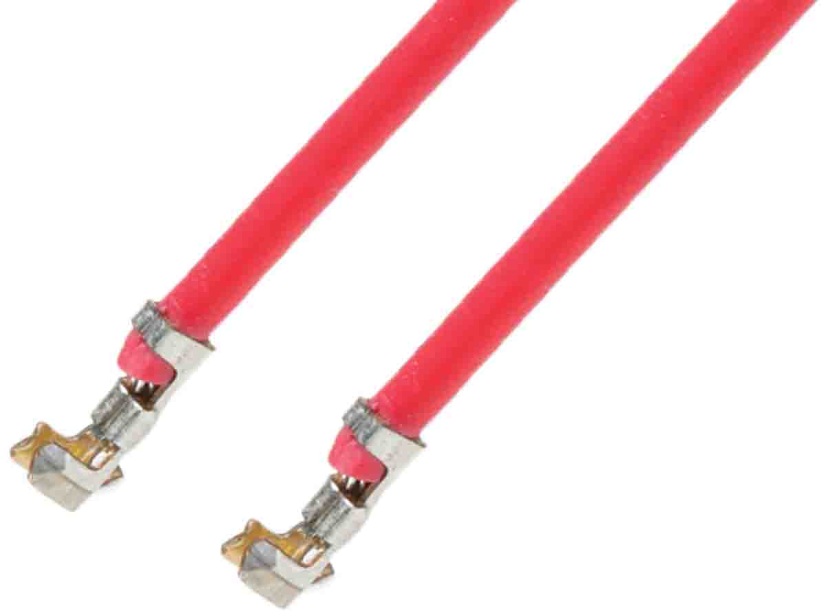 Molex Female PicoBlade to Female PicoBlade Crimped Wire, 75mm, 0.14mm², Red