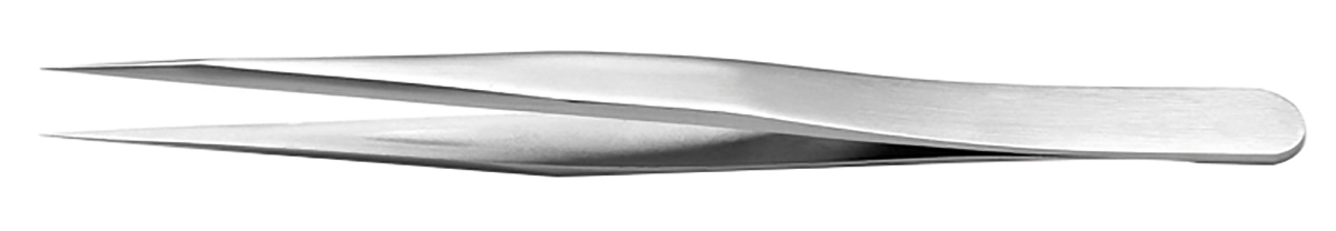 RS PRO 110 mm, Stainless Steel, Tweezers