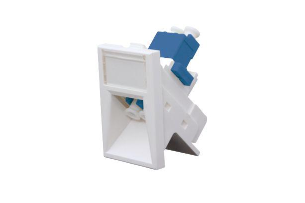 HellermannTyton Connectivity HTC Series, Cat6a 2 Way Angled 6C Fibre Module