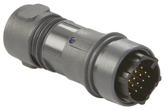 Bulgin Circular Connector, 16 Contacts, In-Line, Standard Connector, Plug, Male, IP66, IP68, IP69K, Buccaneer 6000