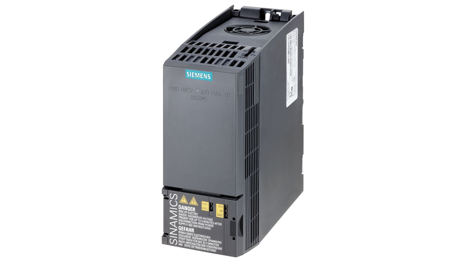 Siemens Inverter Drive, 0.75 kW, 3 Phase, 380 → 480 V ac, 3.2 A, 4.1 A, SINAMICS G120C Series