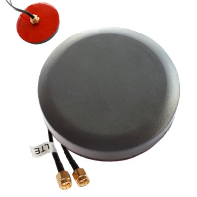 Siretta TANGO37/2.5M/SMAM/SMAM/S/S/17 Round Multi-Band Antenna with SMA Male Connector, 4G, 5G