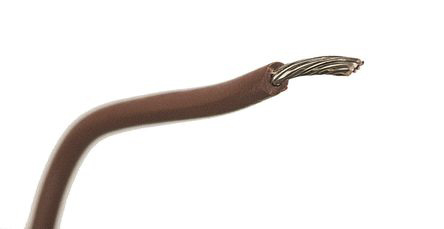 Alpha Wire Hook-up Wire PVC Series Brown 1.32 mm² Hook Up Wire, 16 AWG, 26/0.25 mm, 305m, PVC Insulation, 3057 BR001