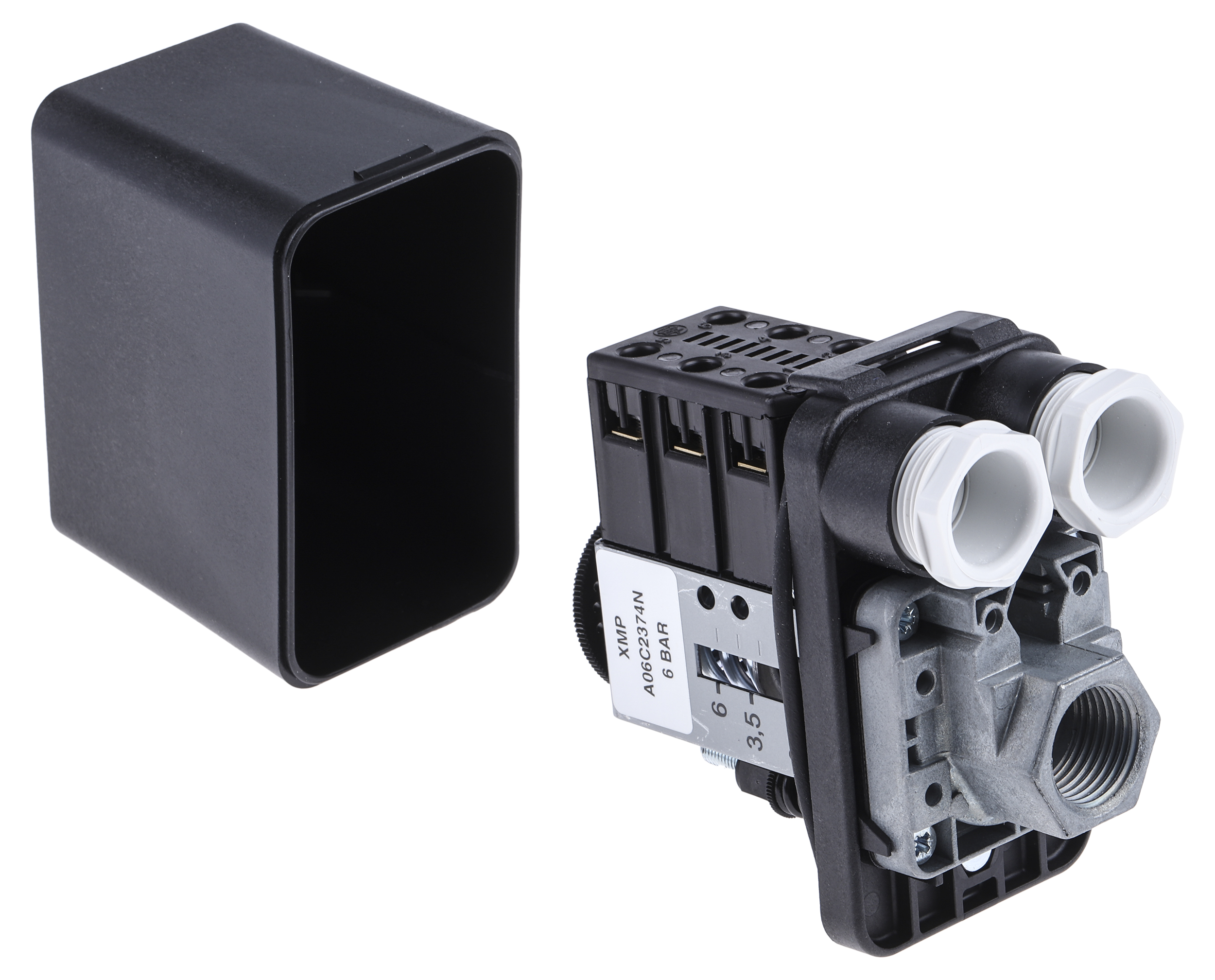 Telemecanique Sensors Pressure Switch, 1bar Min, 6bar Max, 3 NC Output, Differential Reading