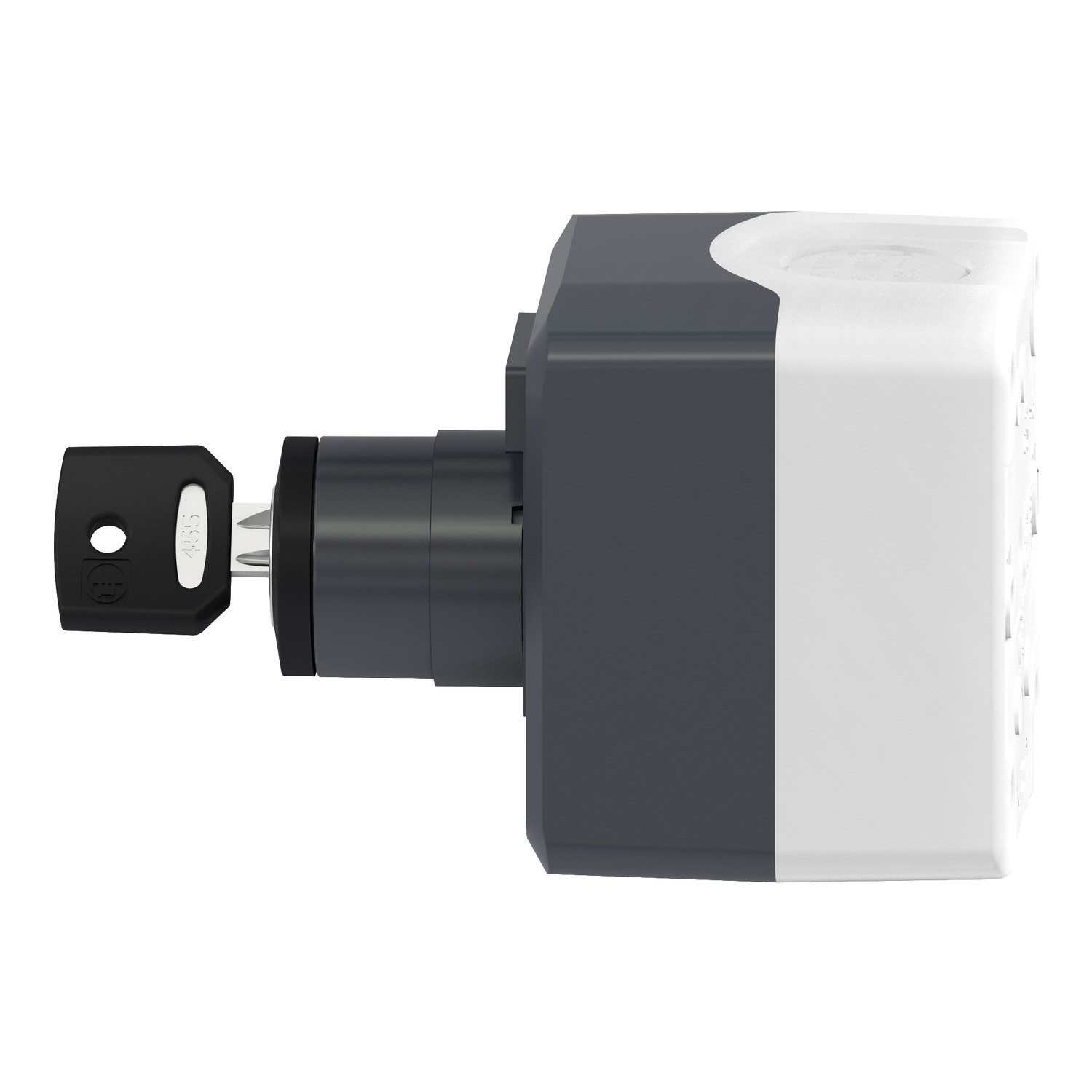 Schneider Electric XALD NO Control Station Switch 53mm Dark Grey/Light Grey Polycarbonate 68mm I/O 68mm