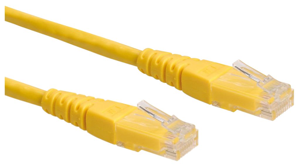 Roline21.15.15, 300mm Cat6, Yellow RJ45 to Male RJ45 Male