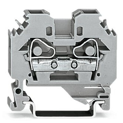 WAGO 282-101-1 282 Series Grey, 6mm², 2-Level, Cage Clamp Termination