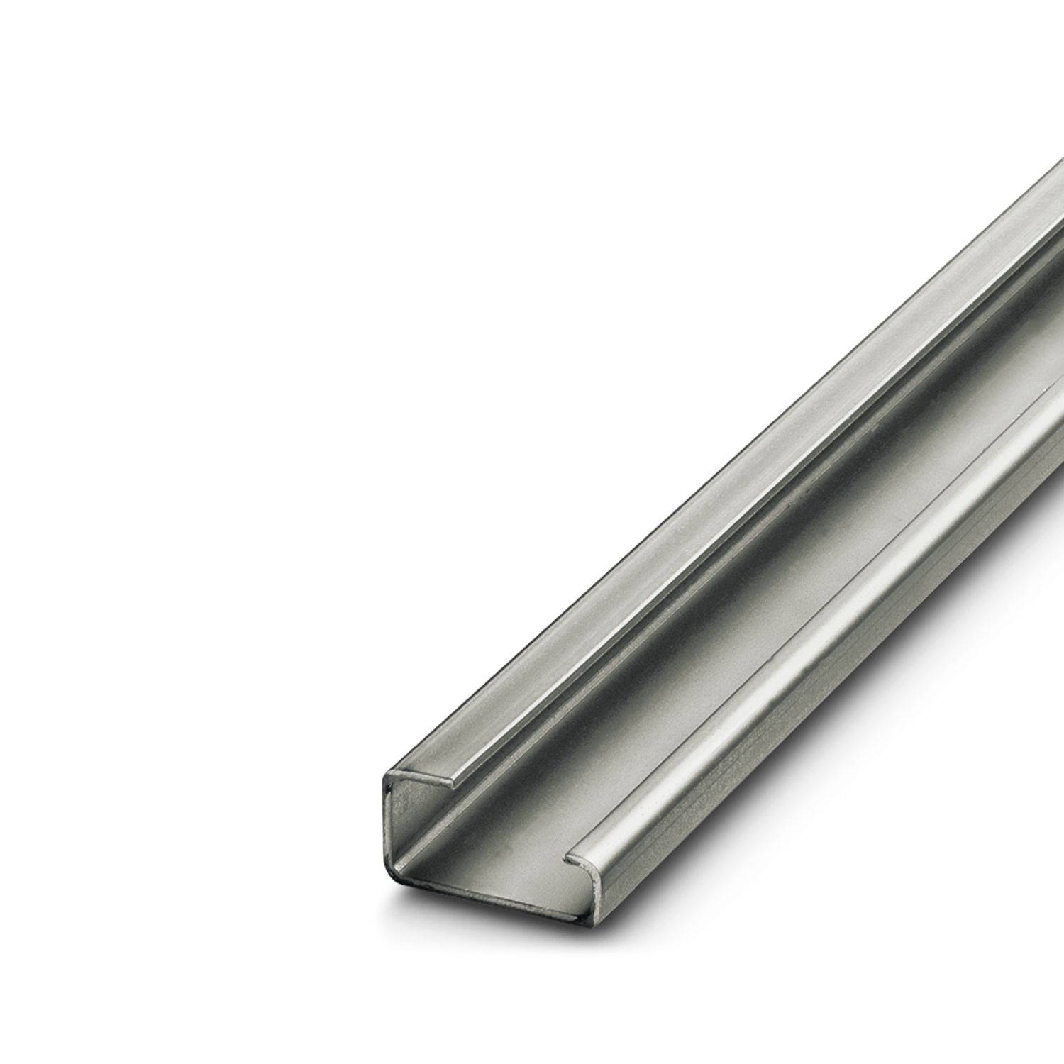 Phoenix Contact Galvanised Steel Unperforated DIN Rail, G Compatible, 2m x 32mm x 15mm