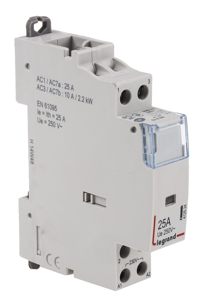 Legrand CX3 Contactor, 230 V ac Coil, 2-Pole, 25 A, 2NC