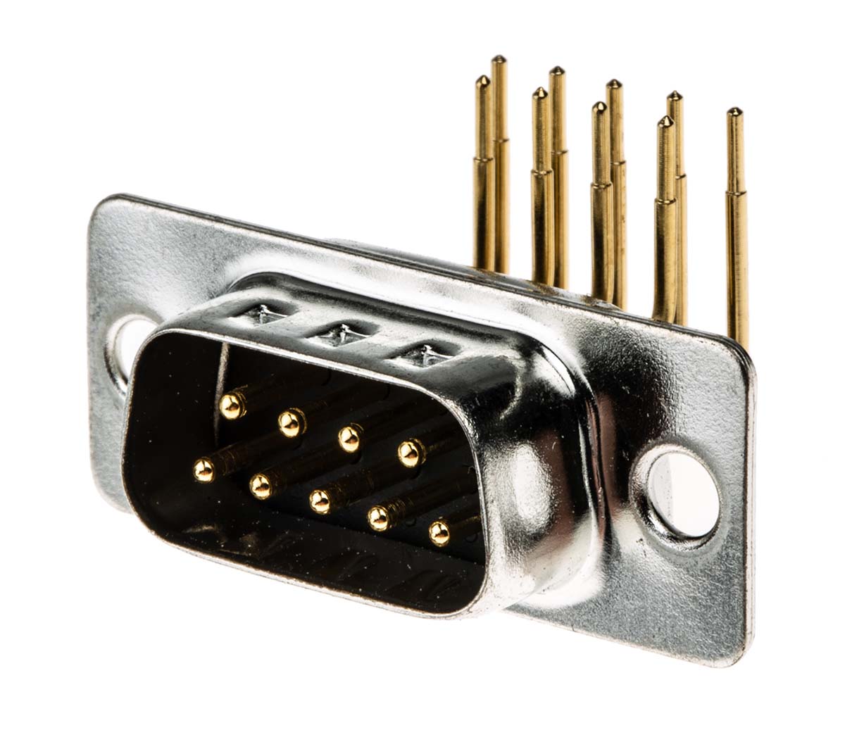 RS PRO 9 Way Right Angle Through Hole D-sub Connector Plug, 2.77mm Pitch