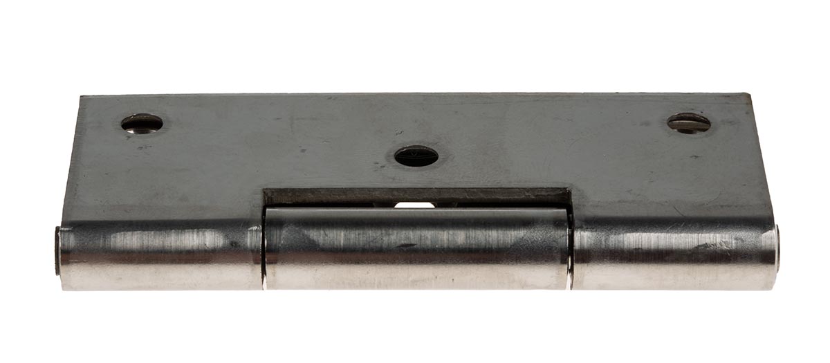 RS PRO Stainless Steel Piano Hinge, Screw Fixing, 70mm x 50mm x 2mm