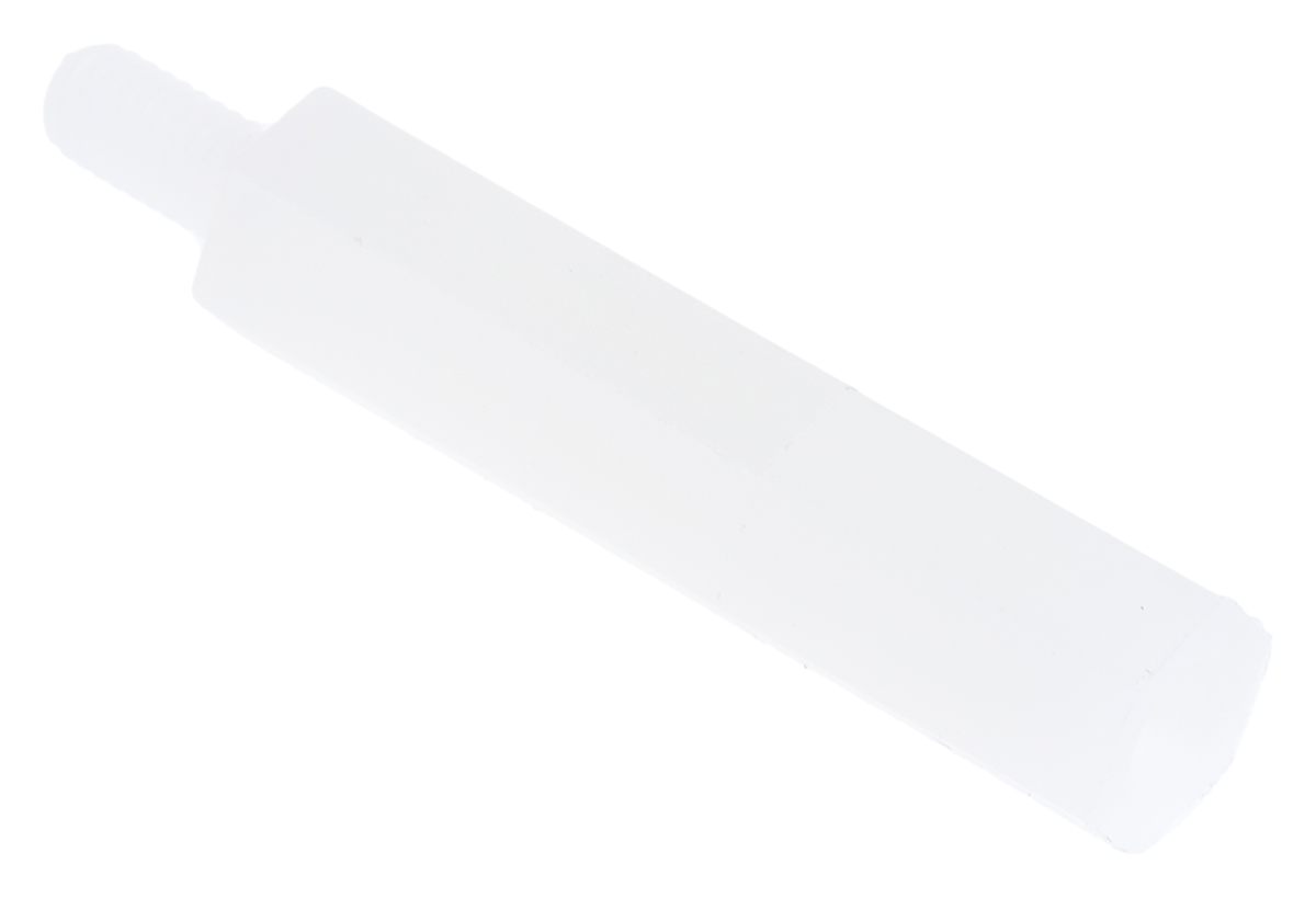RS PRO Standoff, M3 x M3 Thread, 25mm Body, Nylon 66, Male/Female, 6mm Stud