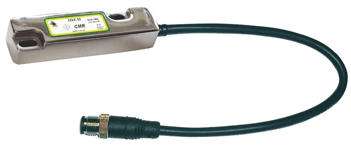 IDEM CMR Series Magnetic Non-Contact Safety Switch, 250V ac, 316 Stainless Steel Housing, 2NC, M12