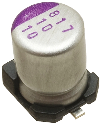 Panasonic 82μF Surface Mount Polymer Capacitor, 35V dc