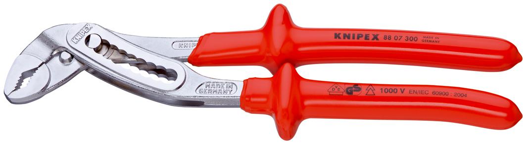 Knipex Alligator® Water Pump Pliers, 305 mm Overall, Angled Tip, VDE/1000V