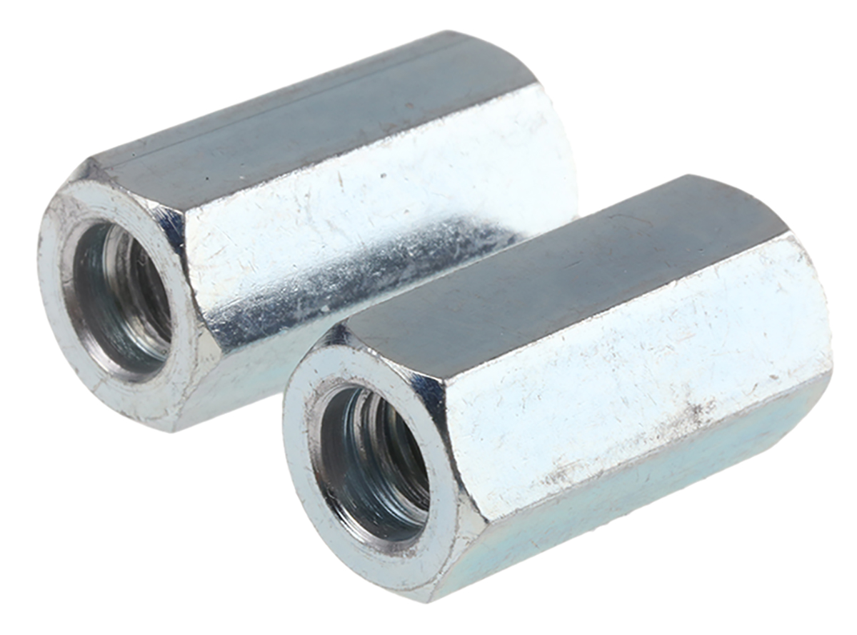 RS PRO Standoff, M6 x M6 Thread, 20mm Body, Steel, Female/Female