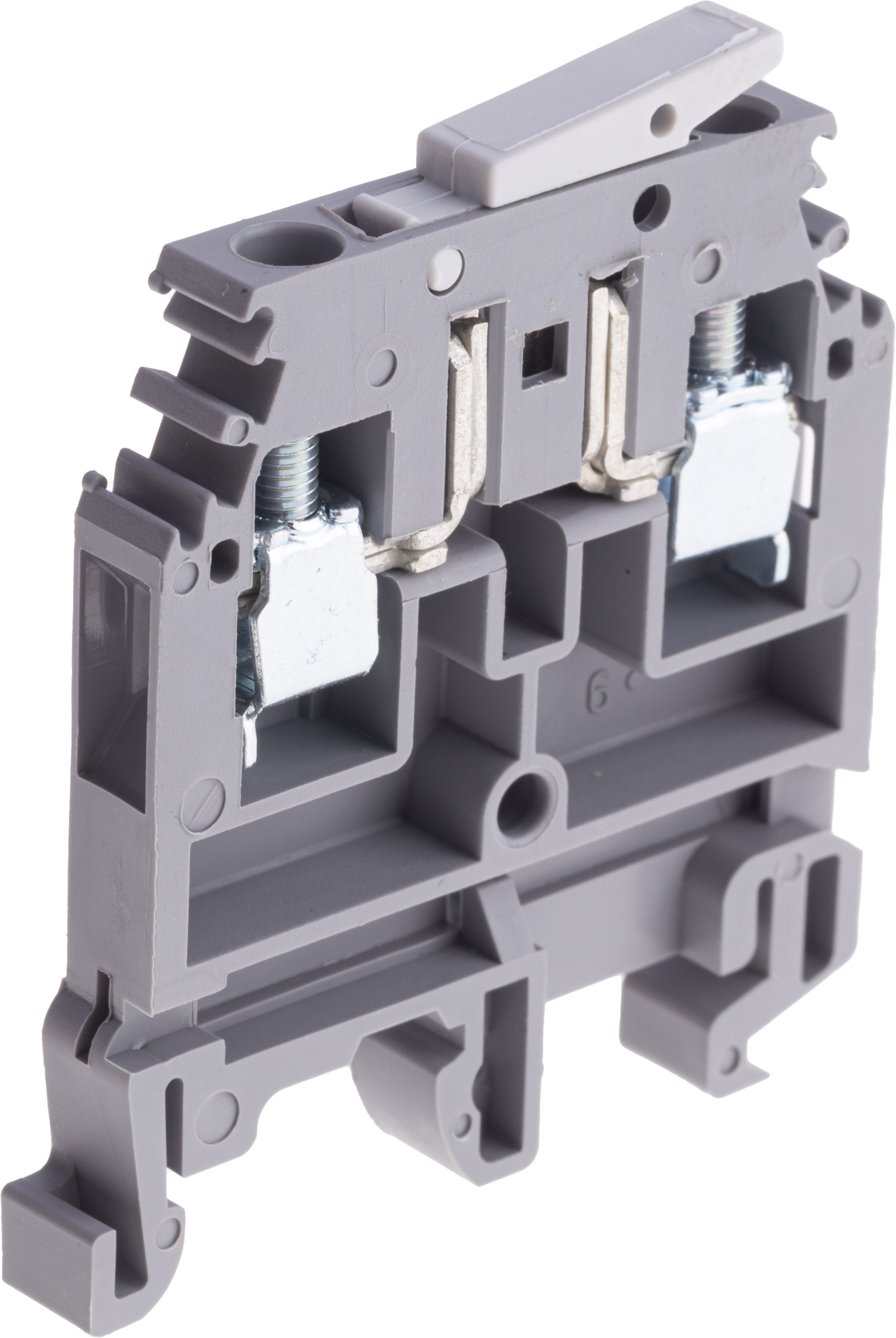 Entrelec 1SNA115686R1300 SNA Series Grey, 4mm², Single-Level, Screw Termination