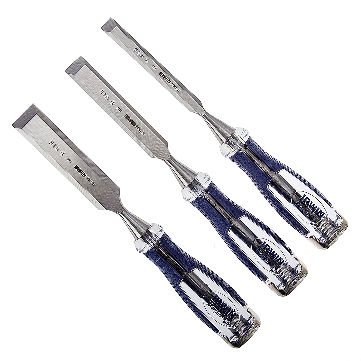 Irwin 3 Piece Steel Wood Chisel Set, 1.0 in, 1/2 in, 3/4 in Blade Width