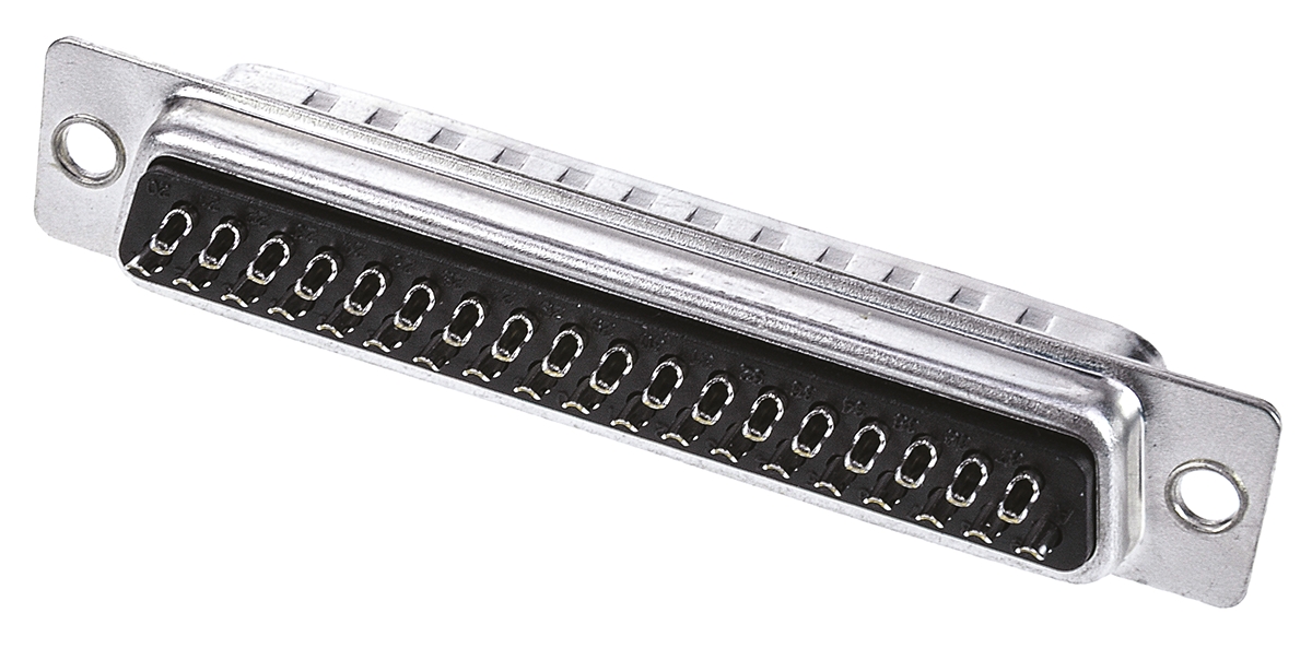 TE Connectivity Amplimite HD-20 37 Way Panel Mount D-sub Connector Plug