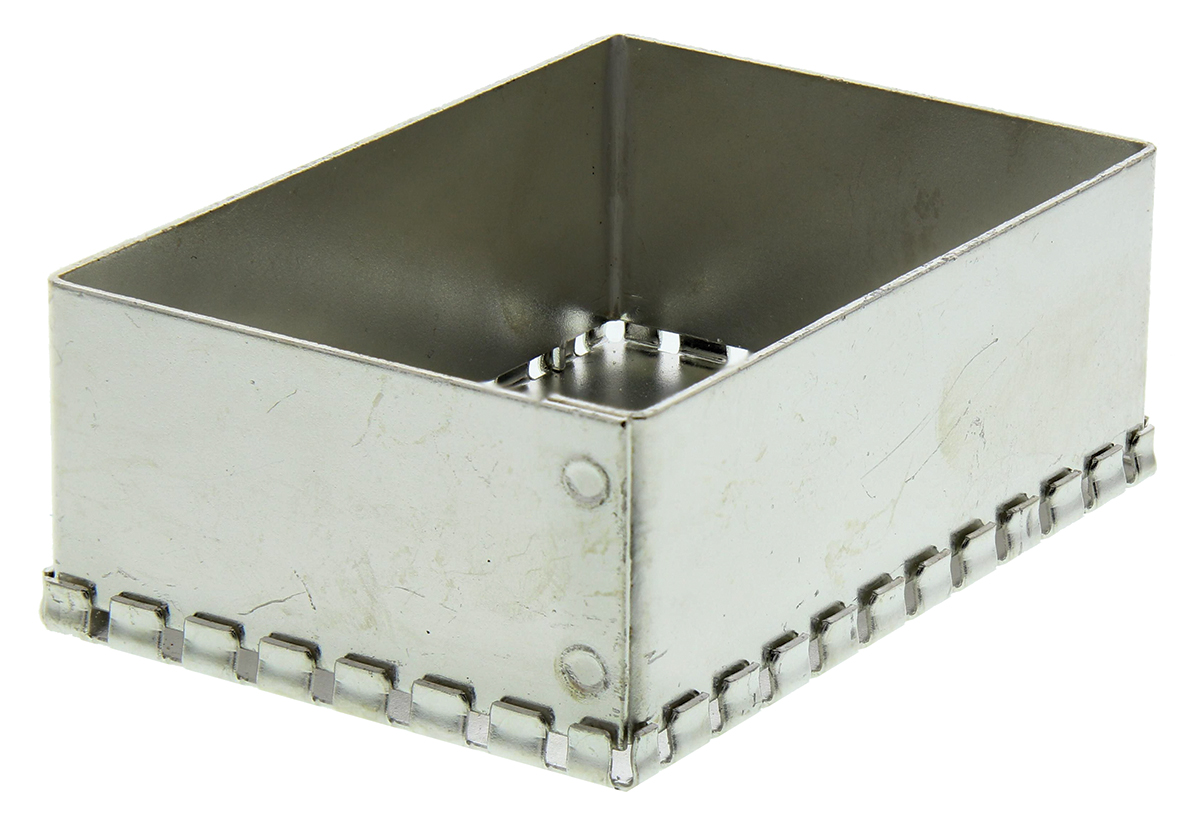 Perancea PLF Steel PCB Shielded Enclosure, 75 x 50 x 25mm